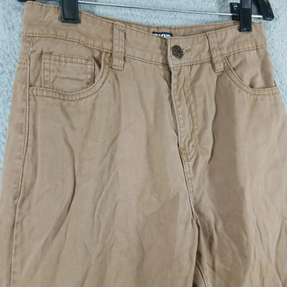 DKNY 100% Cotton Canvas Cord Pants Sz 14 Tan‎